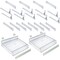 Azar Displays Adjustable Short Divider Bin Cosmetic Tray w Pushers - Customize Slot Size to Product, Clear, 2-Pack 225830-SHORT-CLR-2PK - alternate 5